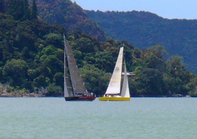 Revs and Jive Talking in Whangaroa Harbour - Bay of Islands Marine Centre 2010 Bay of Islands to Whangaroa Race © Andy Greager